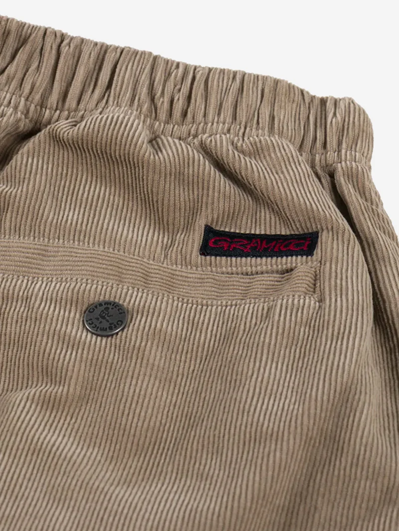 G-Short in velluto a coste beige