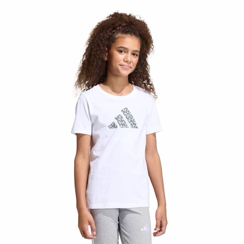 Junior Girls Animal Print Graphic T-Shirt