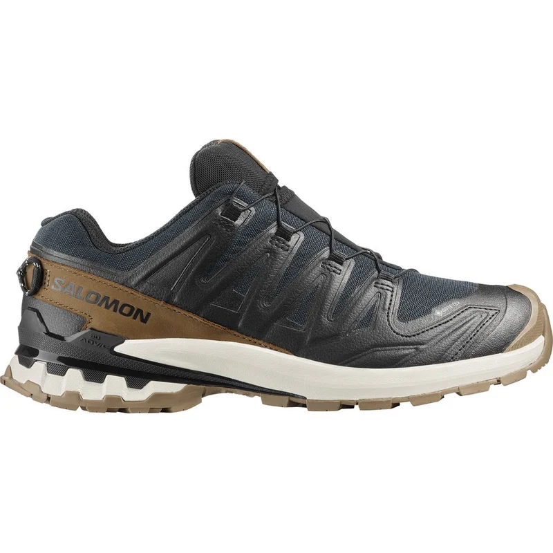 Salomon Shoes XA Pro 3D V9 GTX Lifelong Herren Trailrunningschuh black-coyote-brown-vanilla-ice