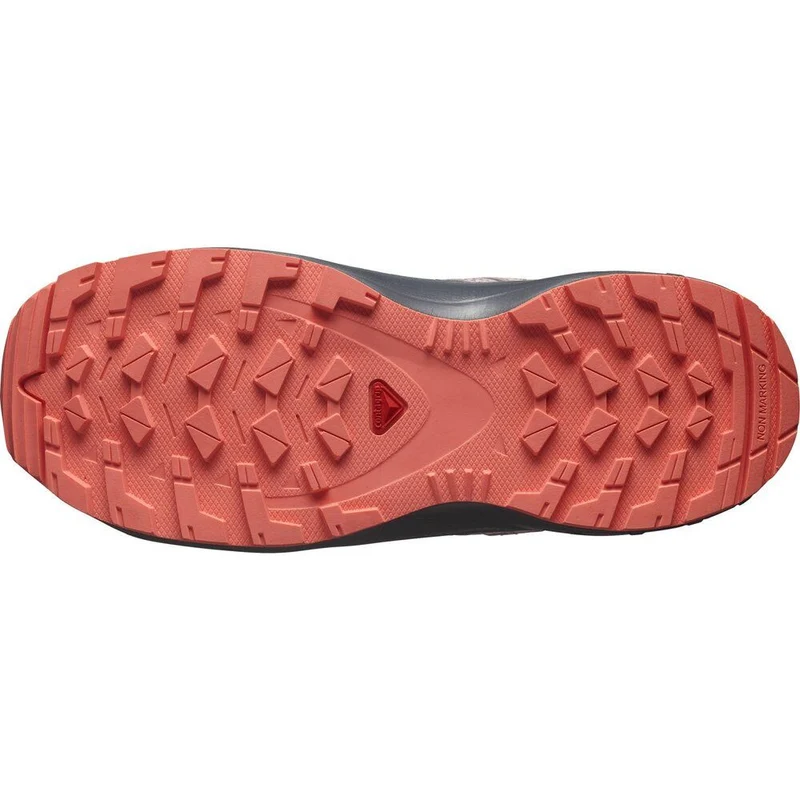 Salomon Shoes XA Pro V8 WP Kinder Wanderschuh plum-kitten-turbulence-fusion-coral