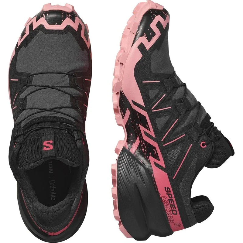 Salomon Shoes Speedcross 6 GTX Damen Trailrunningschuh Nine Iron/Black/Flamingo Pink