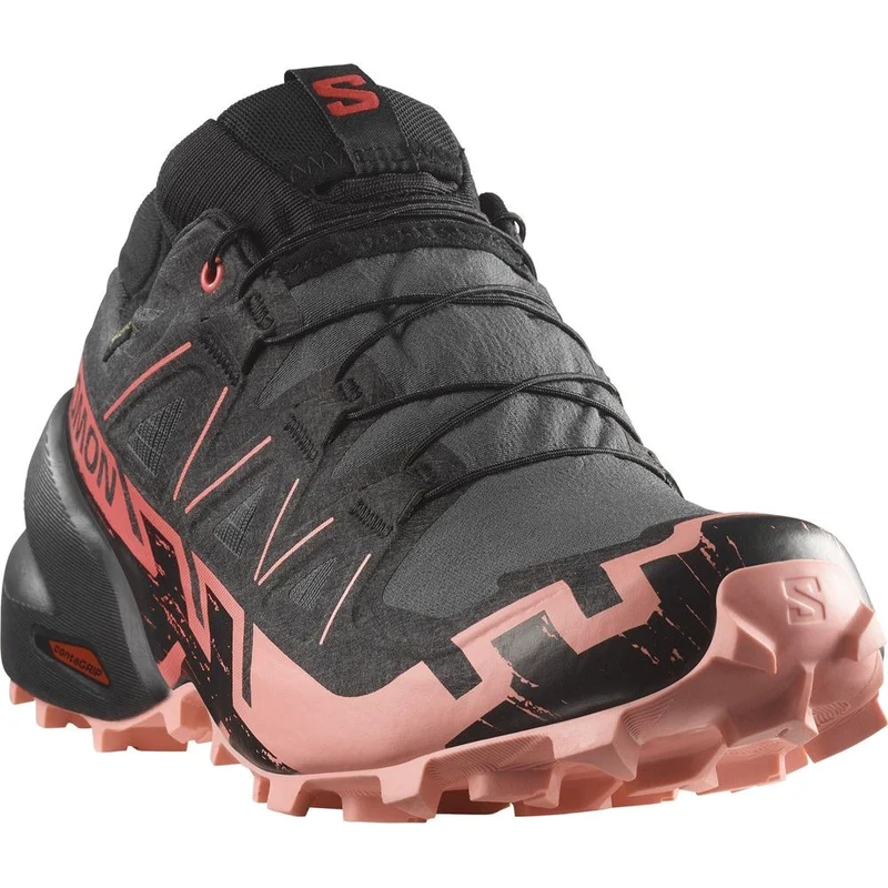 Salomon Shoes Speedcross 6 GTX Damen Trailrunningschuh Nine Iron/Black/Flamingo Pink