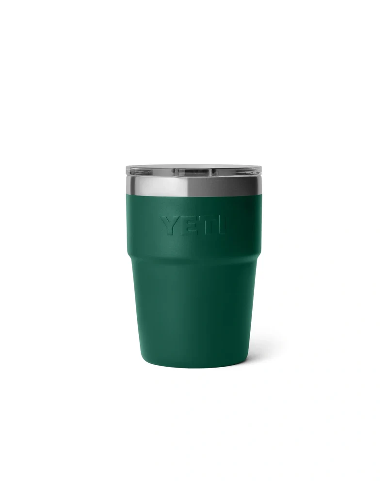 Yeti Rambler 16 Oz Stackable Cup Black Forest Green [473ml]