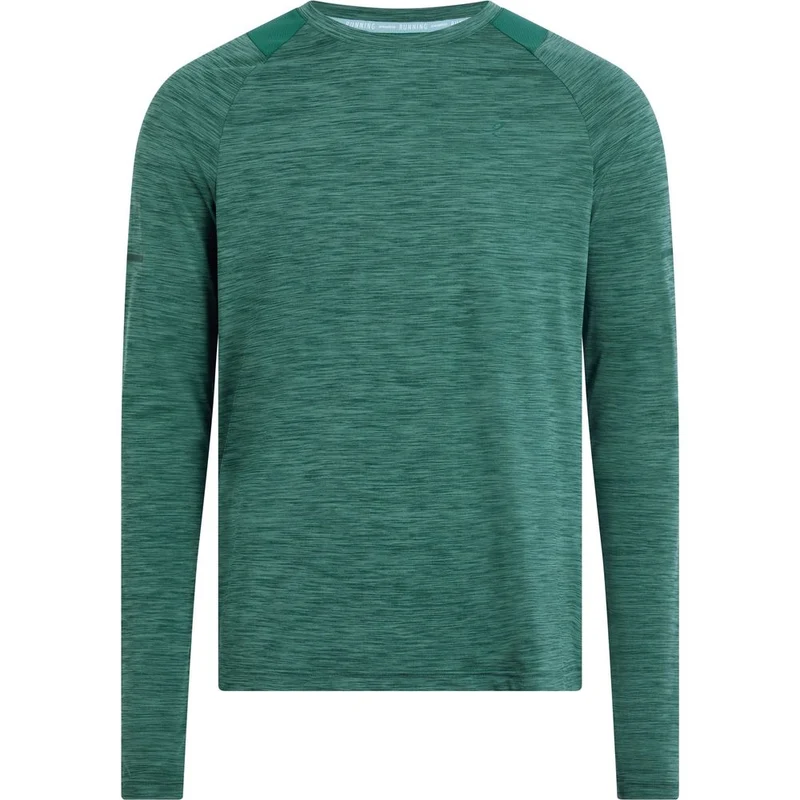 Energetics Langarmshirt Ailo Herren melange-blue-petrol