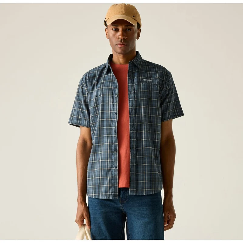 Regatta Begarno Kurzarmhemd Herren china-blue check