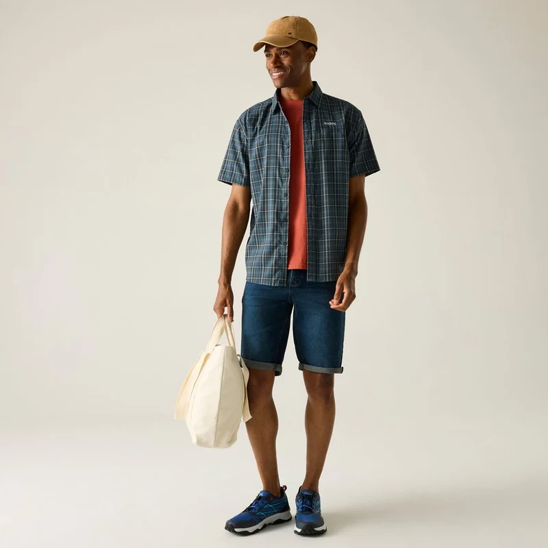 Regatta Begarno Kurzarmhemd Herren china-blue check
