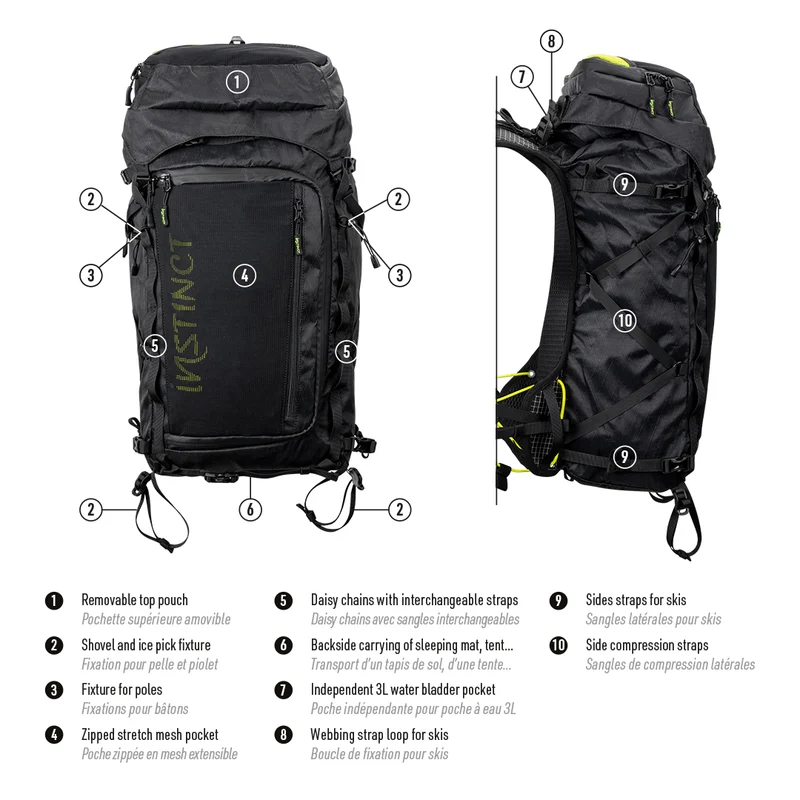 Instinct Trail | Alpi 40 L | Trail Pack | Zonder flessen