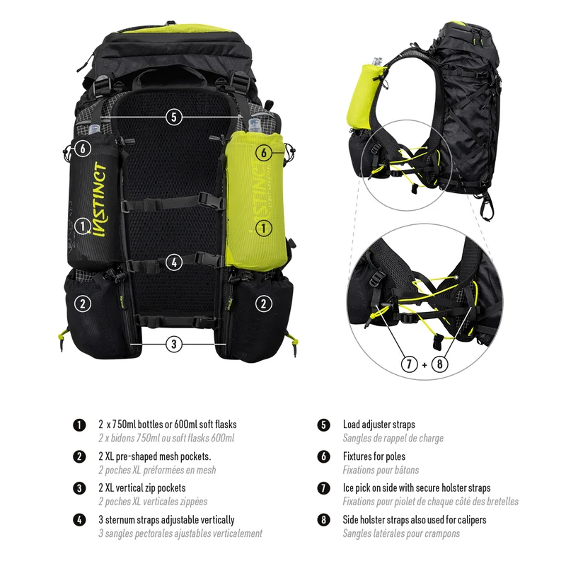 Instinct Trail | Alpi 40 L | Trail Pack | Zonder flessen