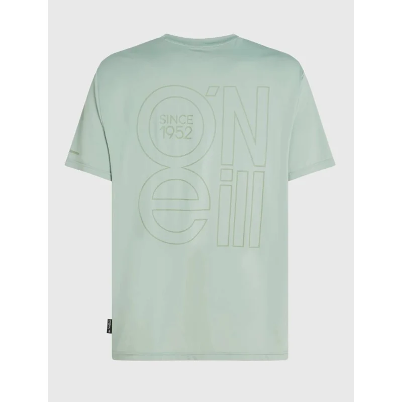 O`Neill Hybrid UPF 50+ Polygiene Backprint SS Herren marble arc