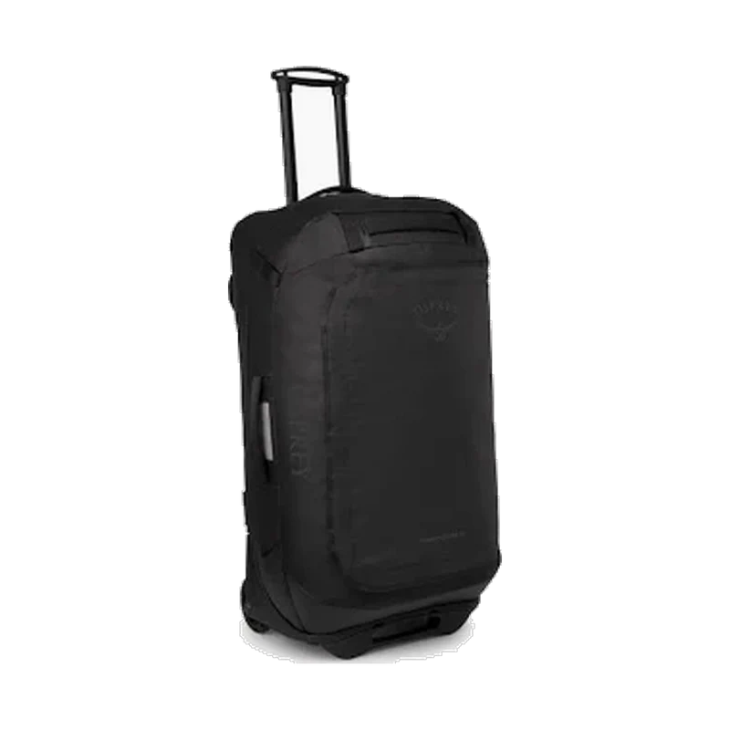 Osprey Transporter Wheeled Duffel 90 Black, robuste Roll-Reisetasche für Reisen und Outdoor