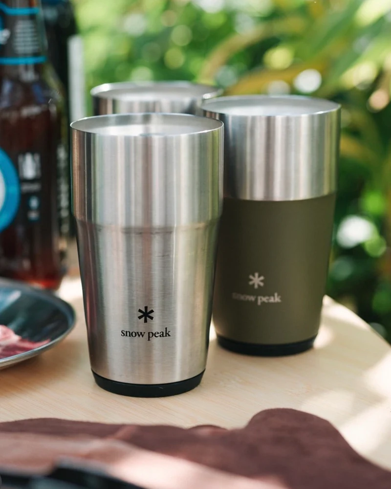 Snow Peak Shimo Tumbler 470 Olive Green