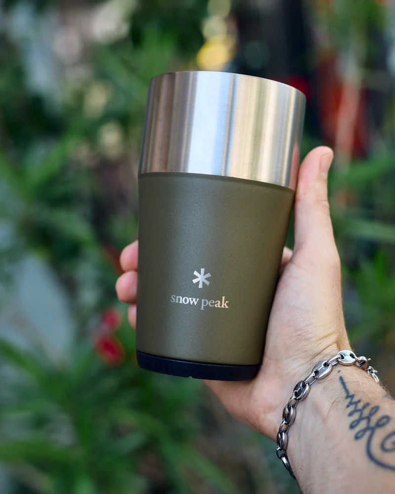 Snow Peak Shimo Tumbler 470 Olive Green