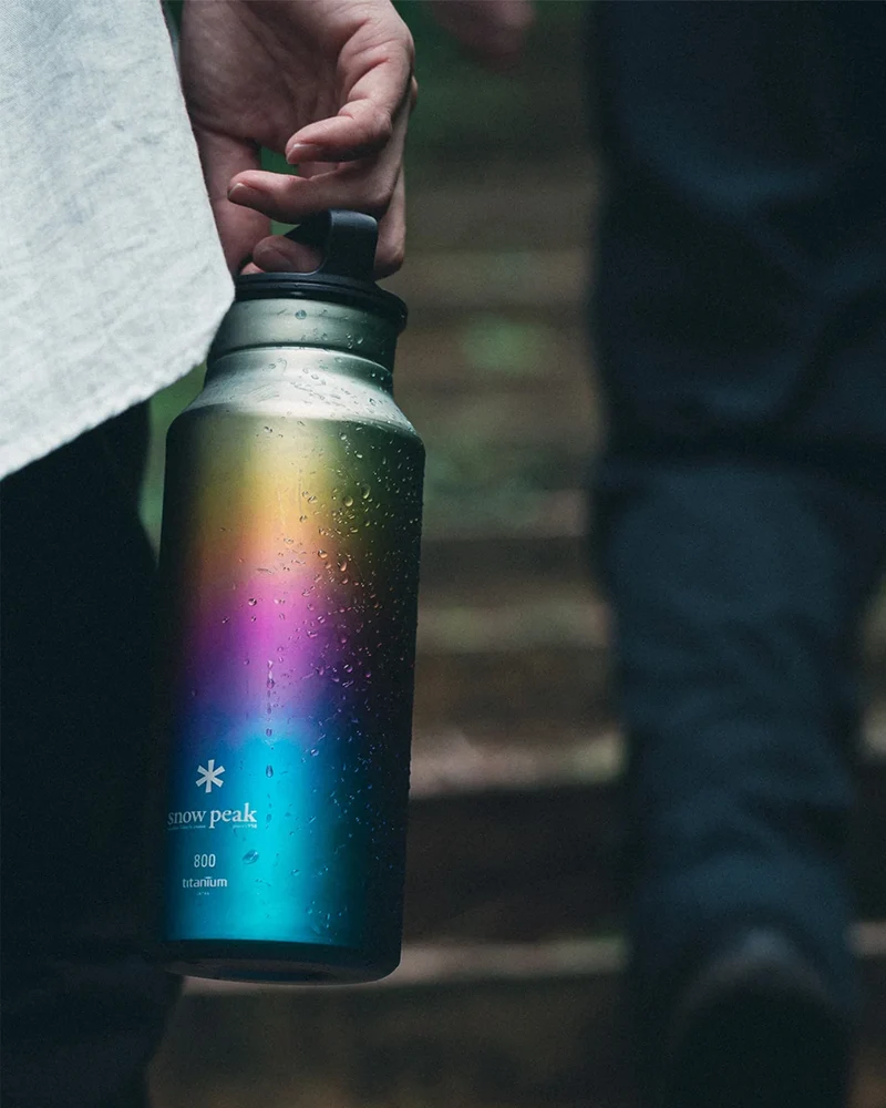 Snow Peak Titanium Aurora Bottle 800 Rainbow