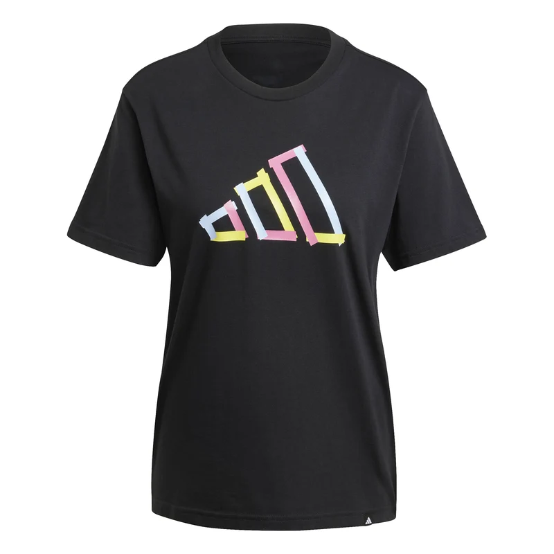 ADIDAS W T FILL TEE – Weiches Baumwollshirt mit 3-Streifen