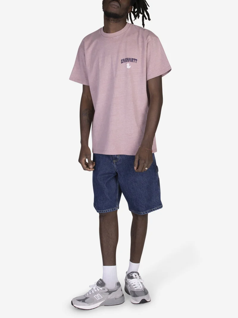 Shorts in denim Single Knee blu