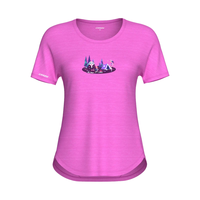 Crazy Idea Shirt Exit Woman Pink