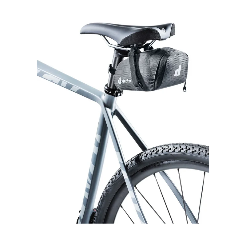 Deuter Bike Bag 0,8 Black, kompakte Fahrradtasche für Werkzeug und Kleinteile