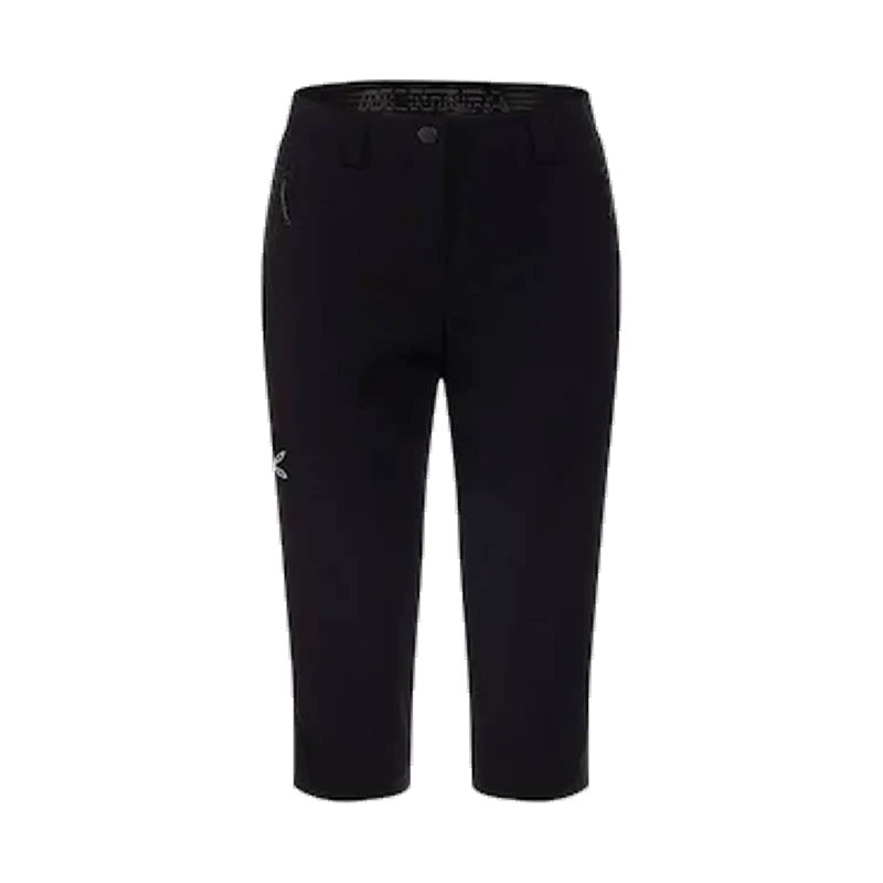Montura Walk Pirata W Black, warme Damen-3/4-Hose für Bergsport und Alltag