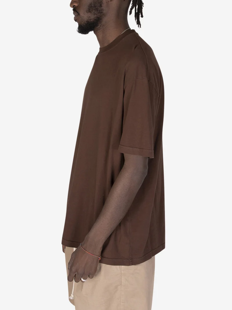 T-shirt girocollo over testa di moro