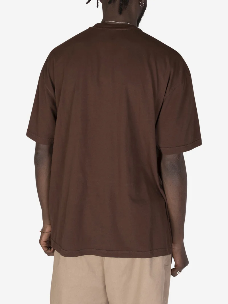 T-shirt girocollo over testa di moro
