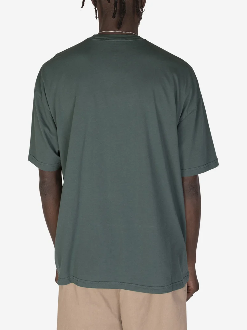 T-shirt girocollo over verde scuro