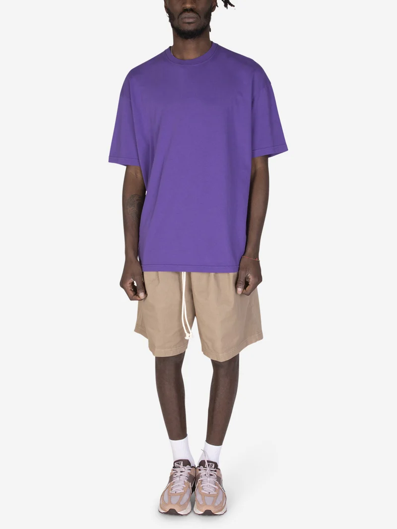 T-shirt girocollo over viola