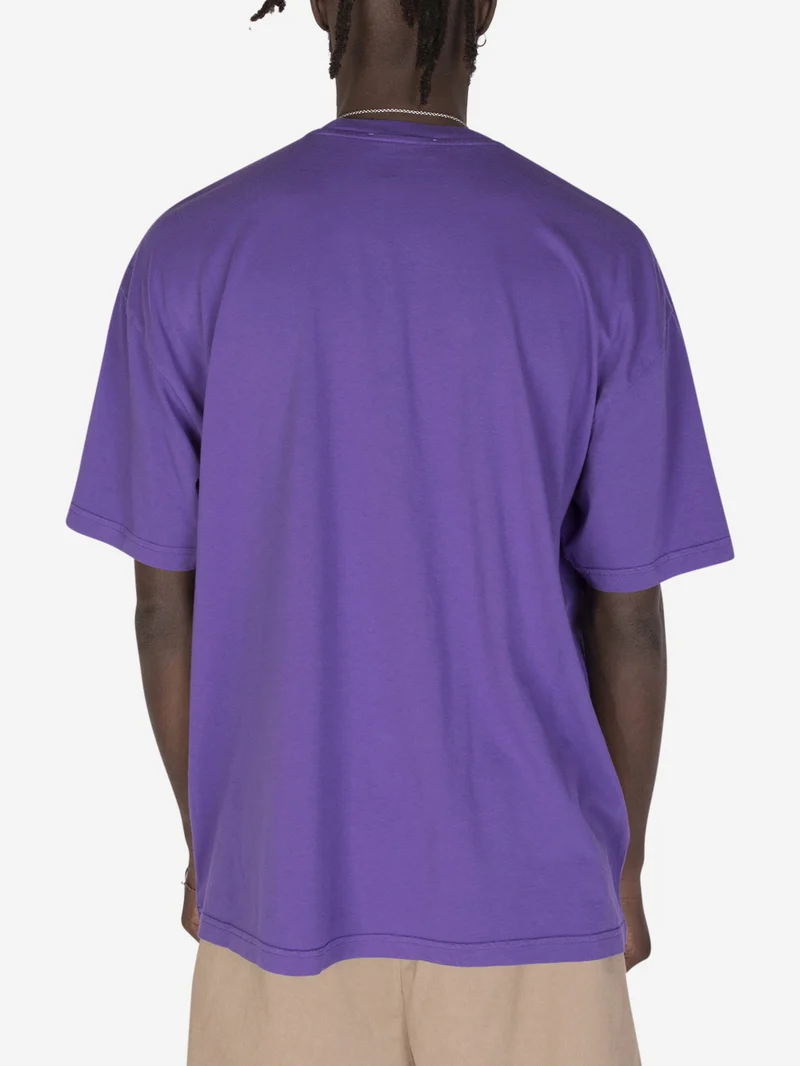 T-shirt girocollo over viola