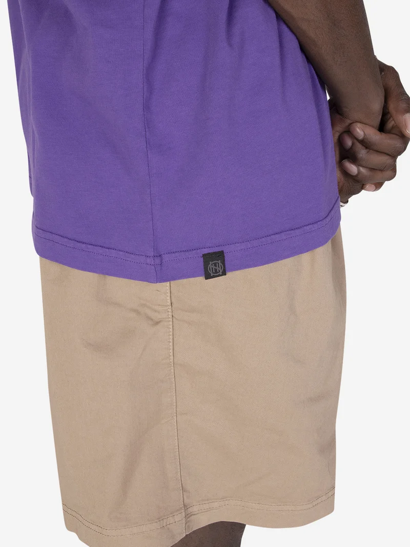 T-shirt girocollo over viola