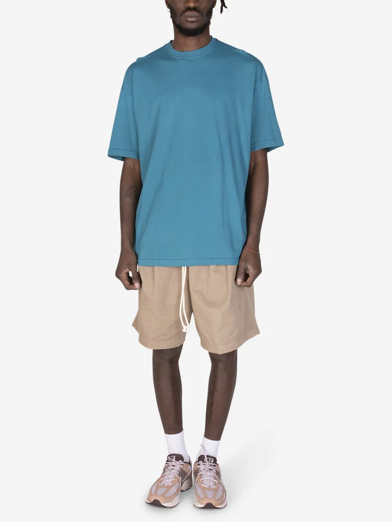 T-shirt girocollo over ottanio