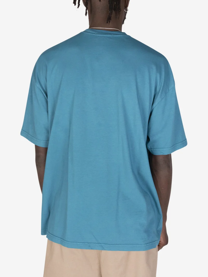 T-shirt girocollo over ottanio