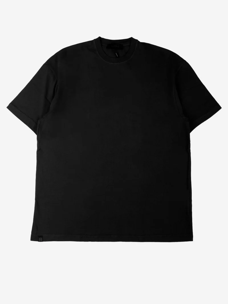 T-shirt girocollo over nera