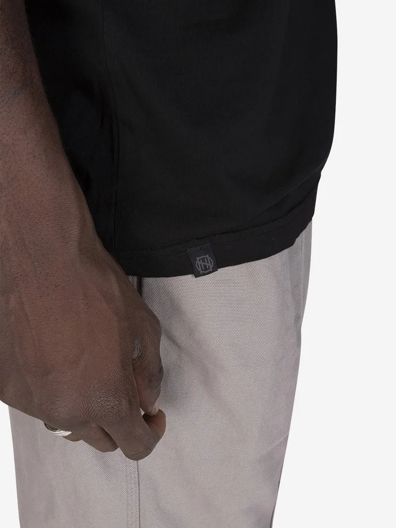 T-shirt girocollo over nera