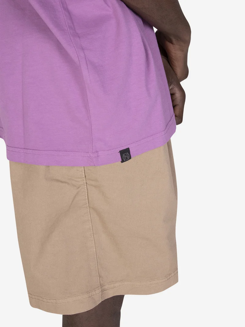 T-shirt girocollo over ciclamino