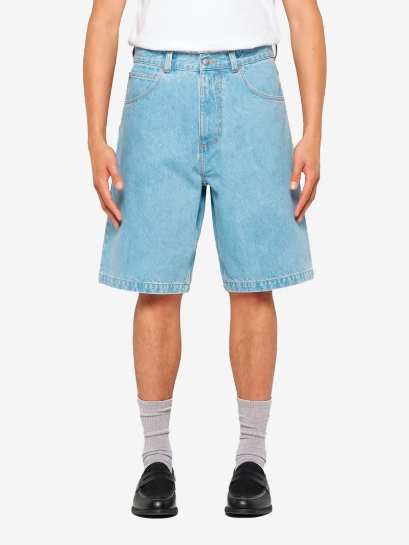 Shorts Worker in denim blu bleach wash