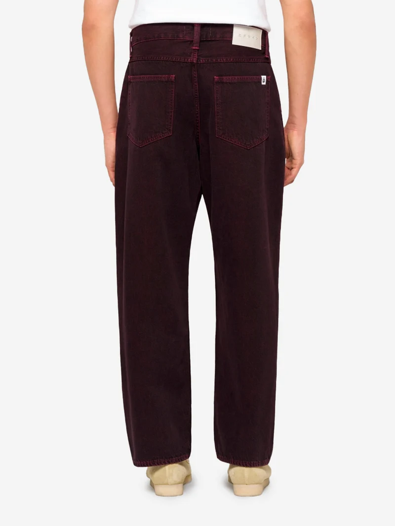Pantaloni in denim Arbor neri e rossi