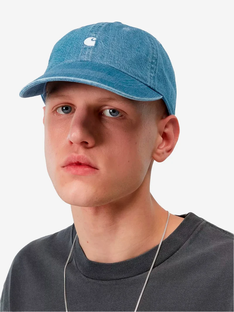 Cappello 'Lucas Cap' in denim blu bleached