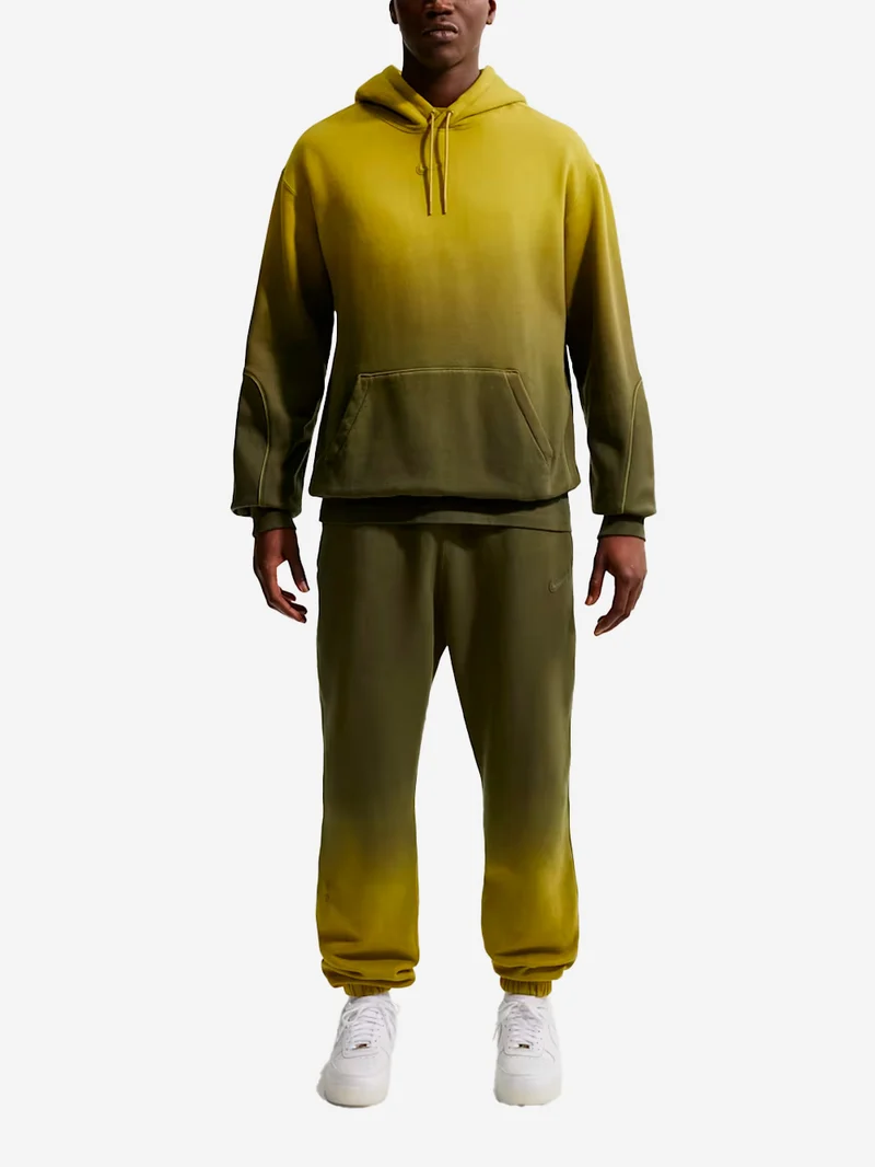 Felpa con cappuccio in fleece verde effetto vissuto NOCTA x Drake