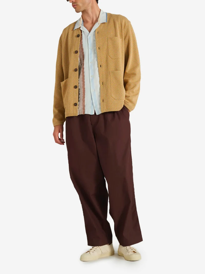 'Dutch' Pant in Popeline Peach Marrone