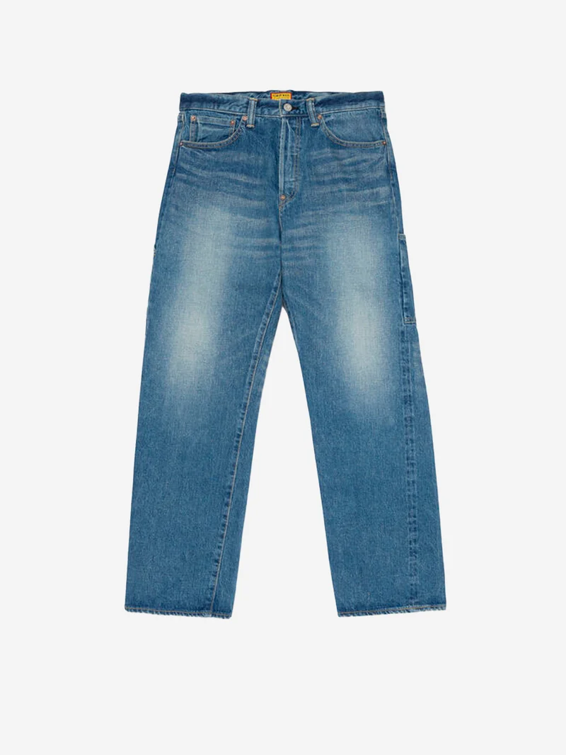 Jeans cimosati straight 'Futura' lavaggio indigo chiaro