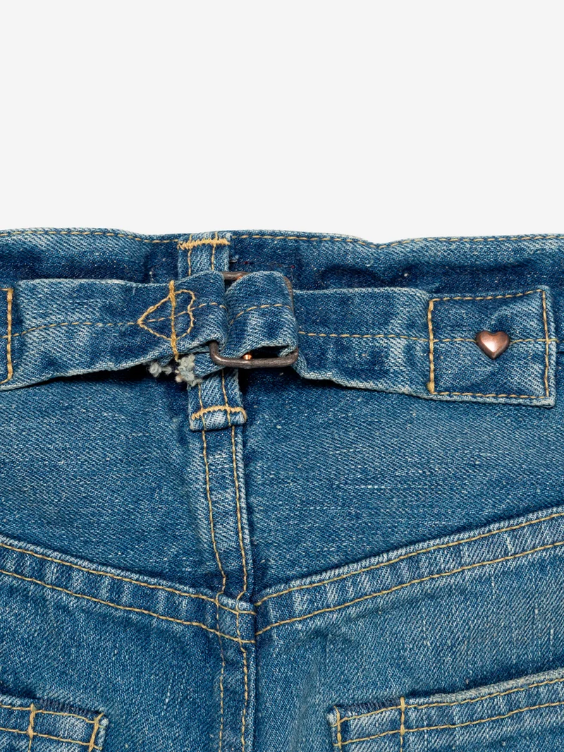 Jeans cimosati straight 'Futura' lavaggio indigo chiaro