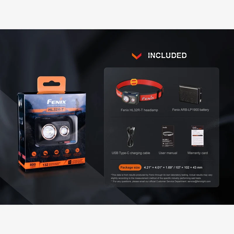 Fenix HL32R-T (800 lumen)