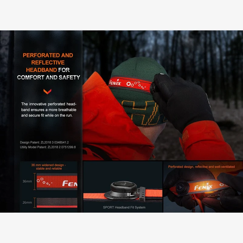 Fenix HL32R-T (800 lumen)