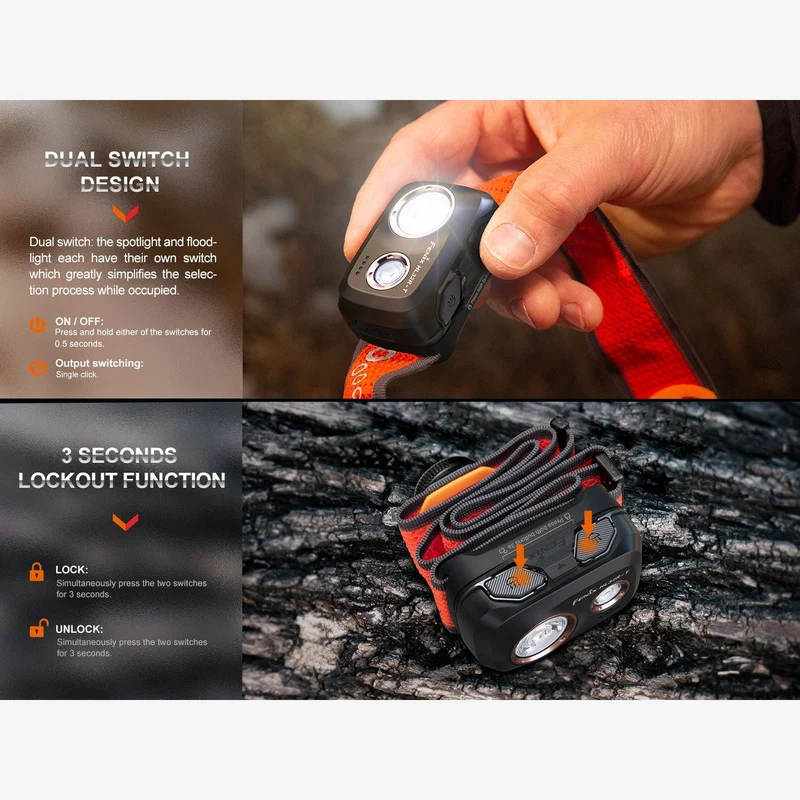 Fenix HL32R-T (800 lumen)