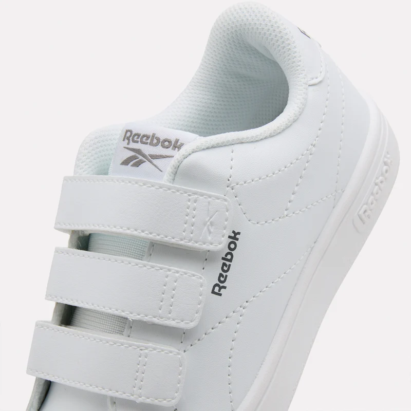 Court Clean Hook & Loop Straps Kids' Trainers