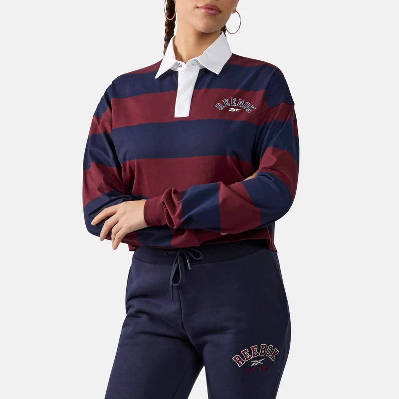 Elevated Varsity Cropped Rugby Women's T-Shirt