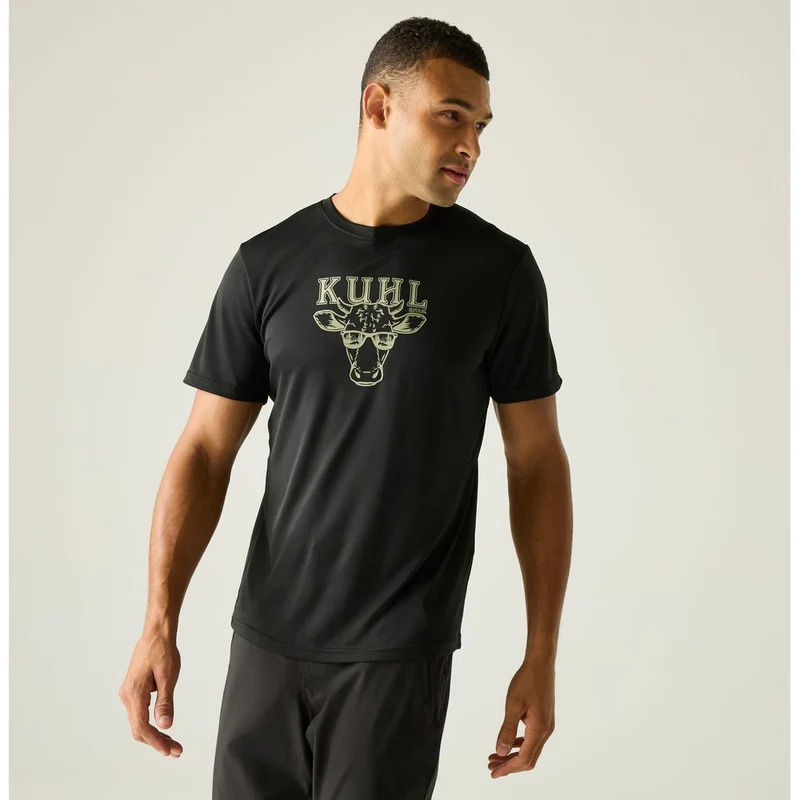 Regatta Fingal Slogan T-Shirt Herren black