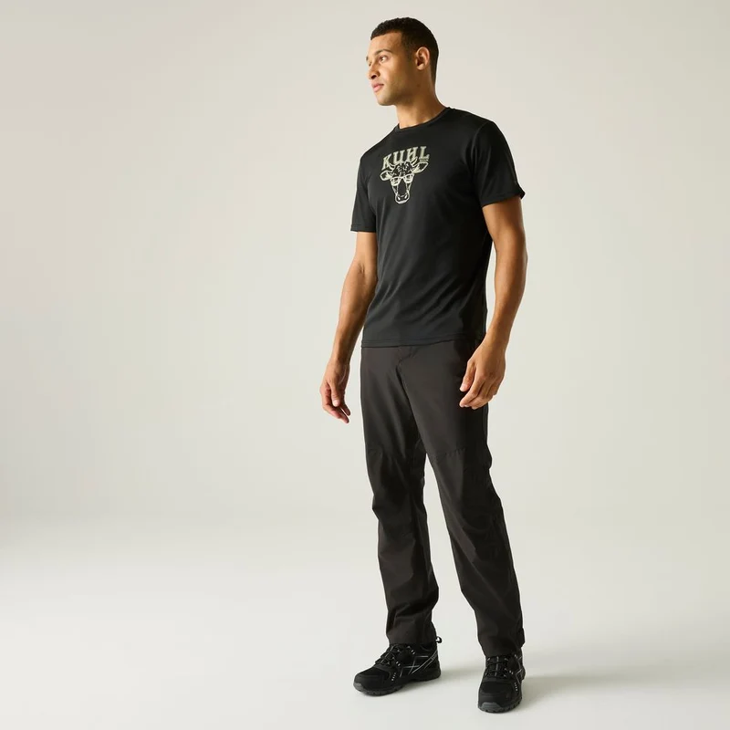 Regatta Fingal Slogan T-Shirt Herren black
