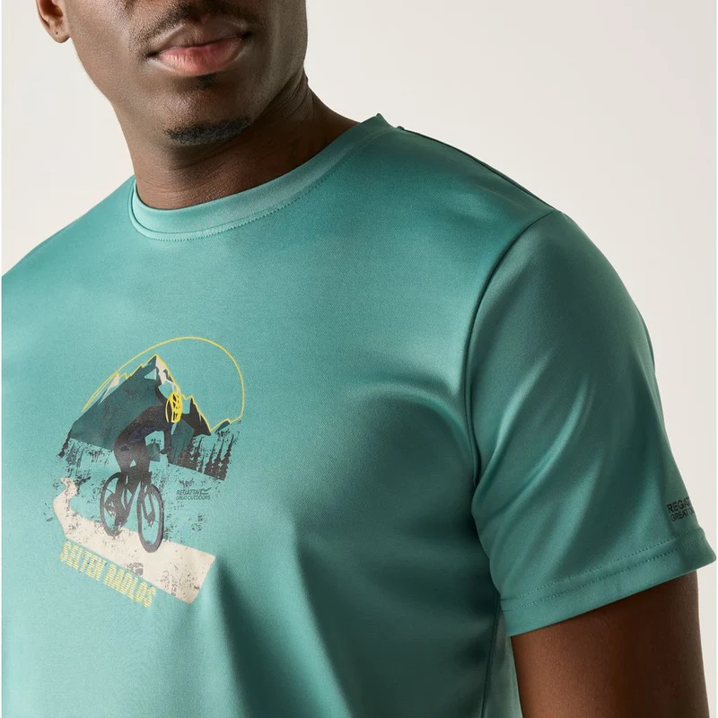 Regatta Fingal Slogan T-Shirt Herren arctic
