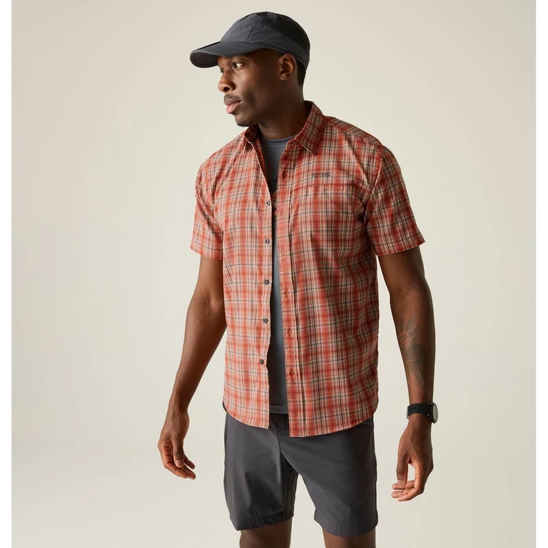 Regatta Begarno Kurzarmhemd Herren brick-check