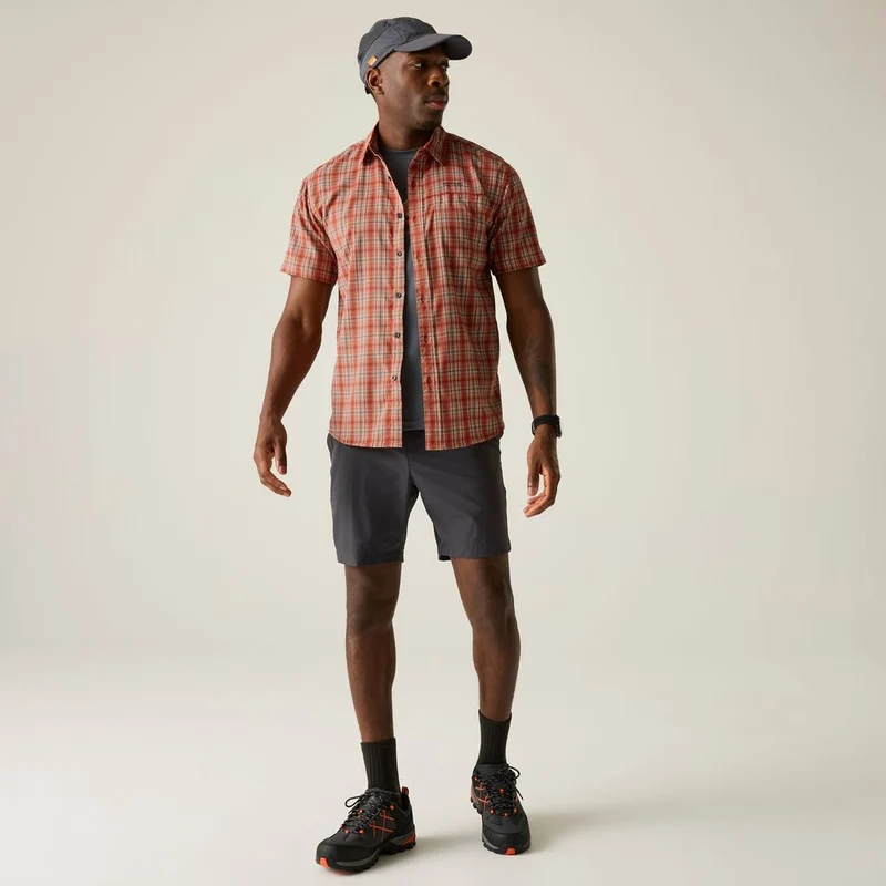 Regatta Begarno Kurzarmhemd Herren brick-check